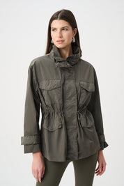 Nylon Mock-Neck Embellished Jacket
263633