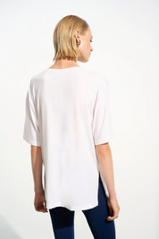 Joseph Ribkoff Jersey Boxy Tunic With V-neckline 261600 - Vanilla