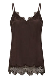 Trinity Lace Trim Camisole by Cream - Java