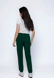 Laina-Luxe Fleece Jogger by Orb - Evergreen