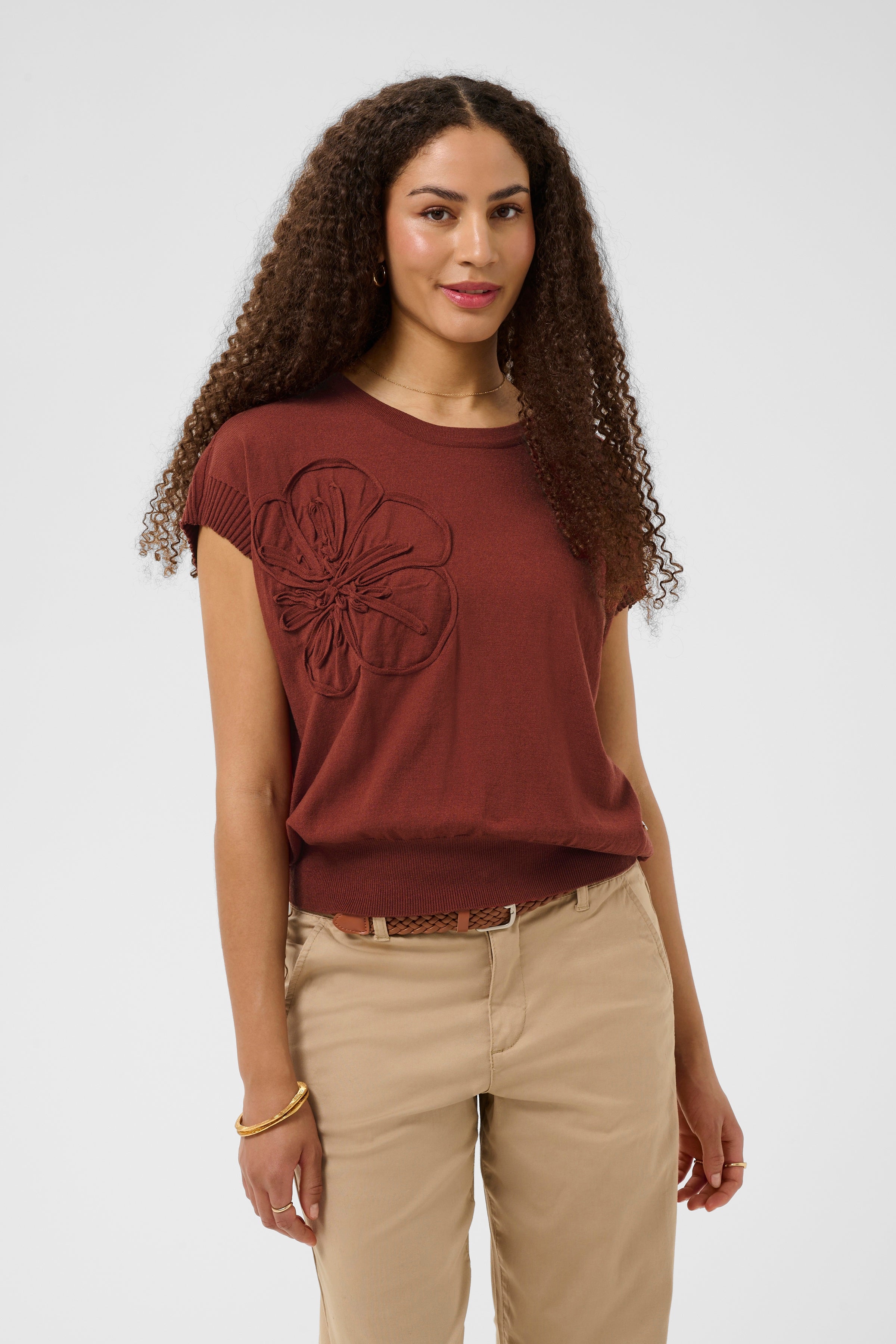 Dela Knit Pullover- Brandy Sniffer