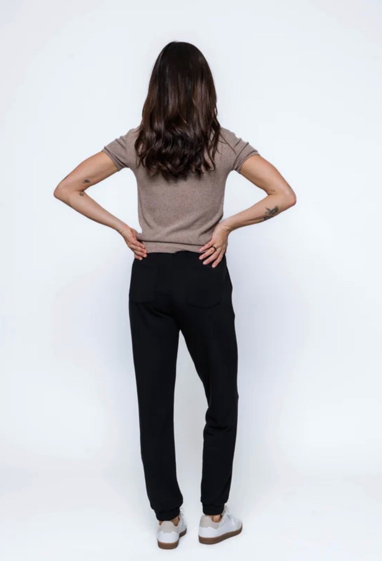 Laina-Luxe Fleece Jogger by Orb - Black