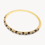 LEOPARD SPARKLE BANGLE - Small