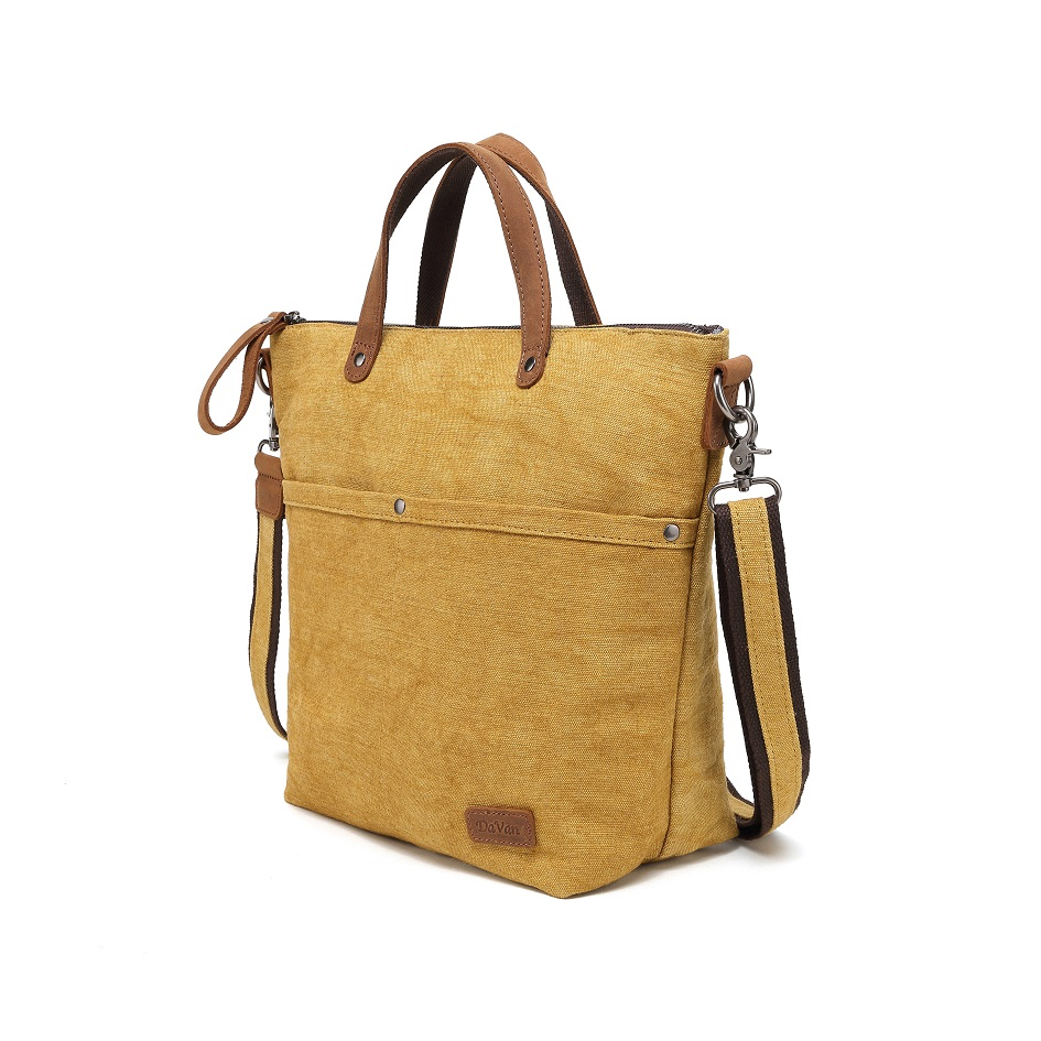 Cotton Linen Shoulder Bag CLB 566 (Yellow)
