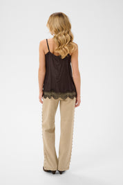 Trinity Lace Trim Camisole by Cream - Java
