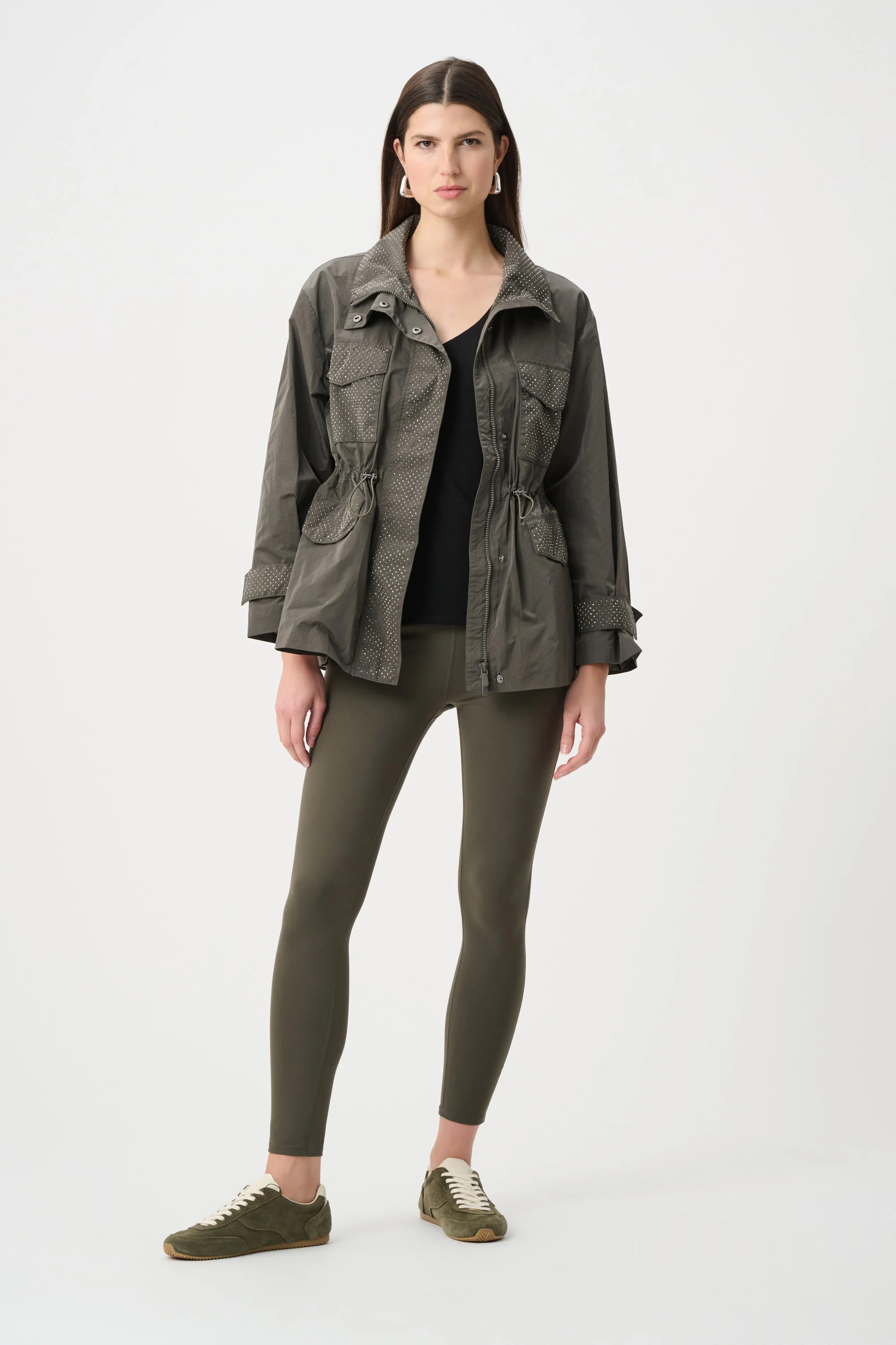 Joseph Ribkoff Nylon Spandex Compression Leggings 261625 - Avocado