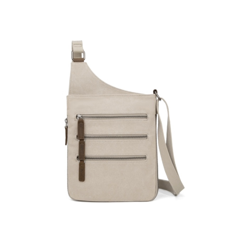 Small Canvas Shoulder Bag SSB 550 Cream