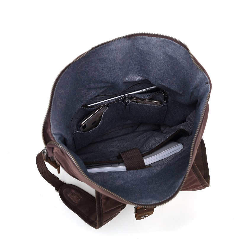 Waxed Canvas Backpack BB 543W Green