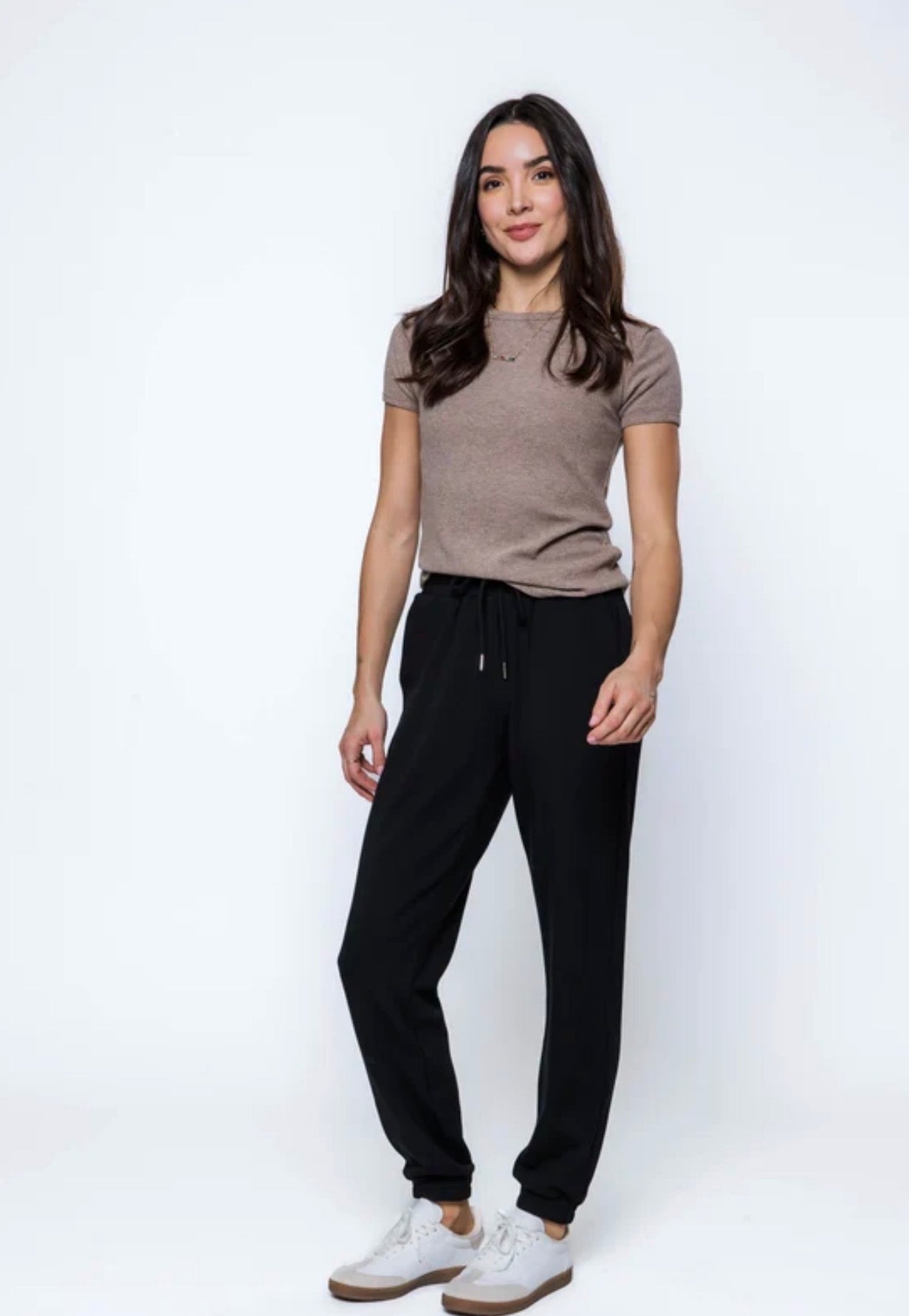 Laina-Luxe Fleece Jogger by Orb - Black