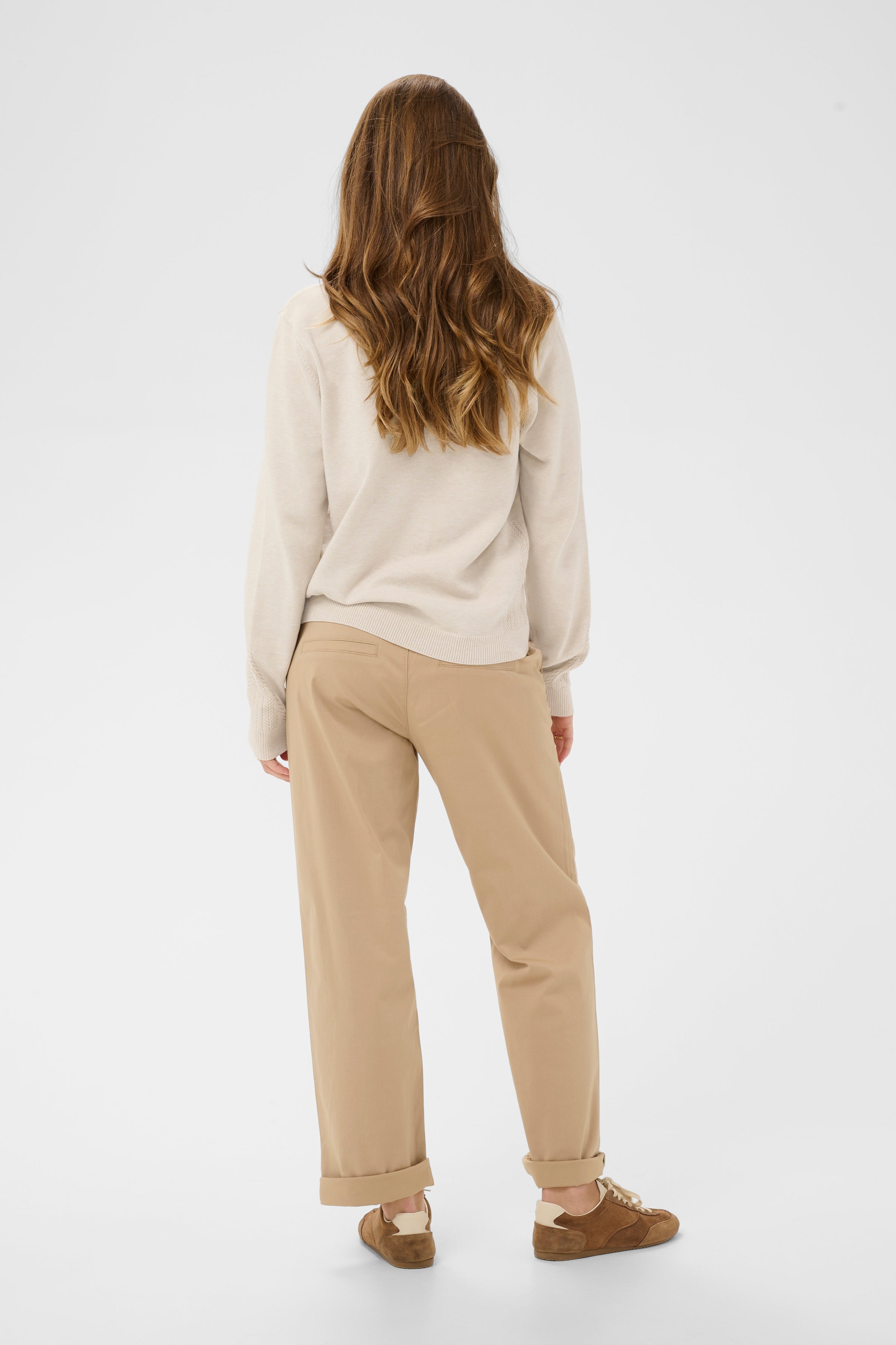 Dela Knit Pullover- Oat Melange