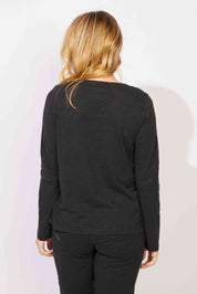 ESCAPE BY HABITAT PERFECT LAYER TEE "RIVER DYED SUNFLOWER" E44101-Black