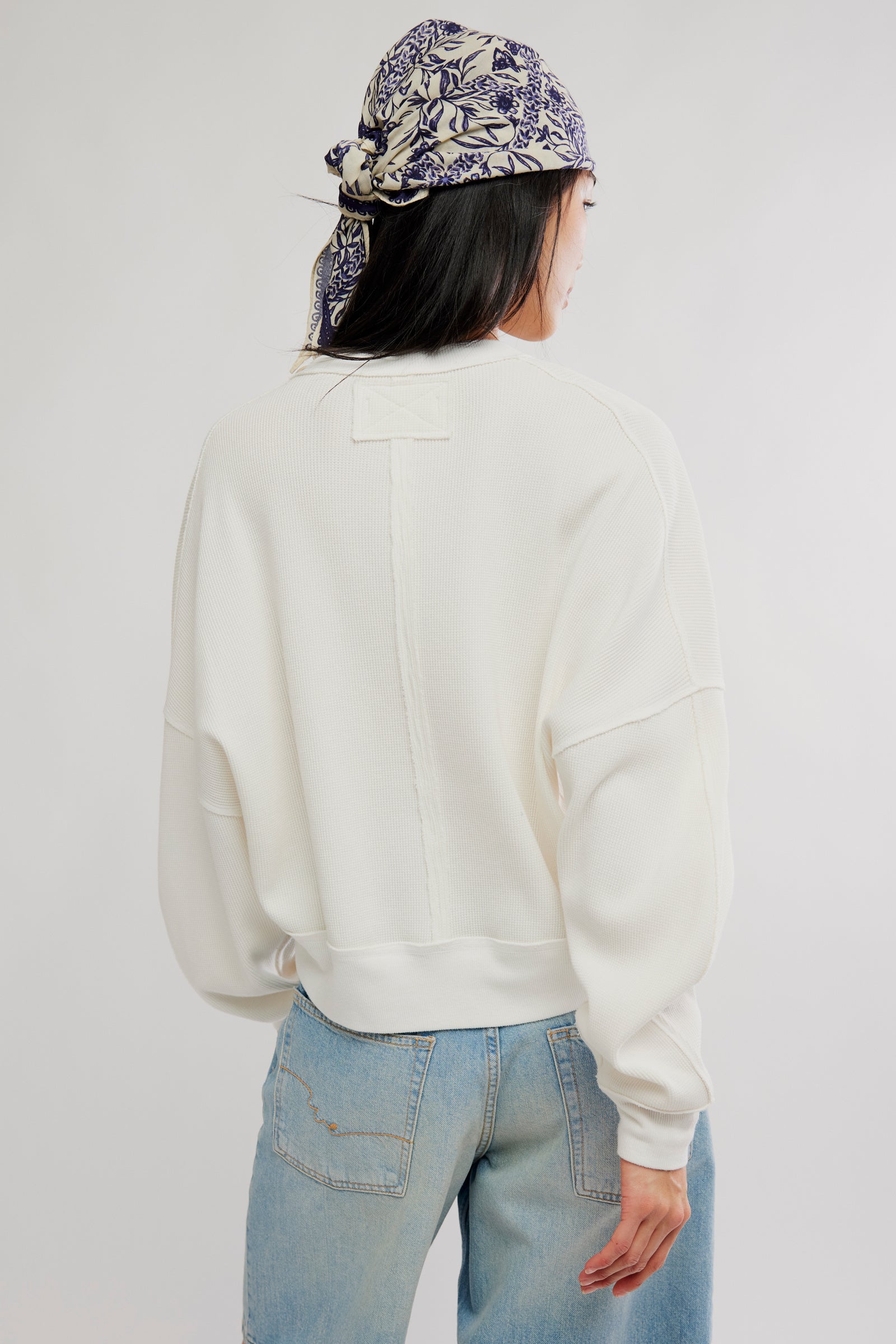 SKYLINE WAFFLE TEE - Clean Ivory