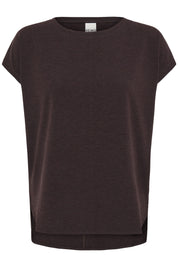 Rebel Crewneck Tee  - chocolate