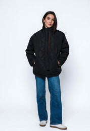 Senna-Quilted Jacket by Orb - black