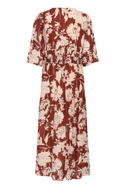 Hailey long dress by Cream - Brandy Flower