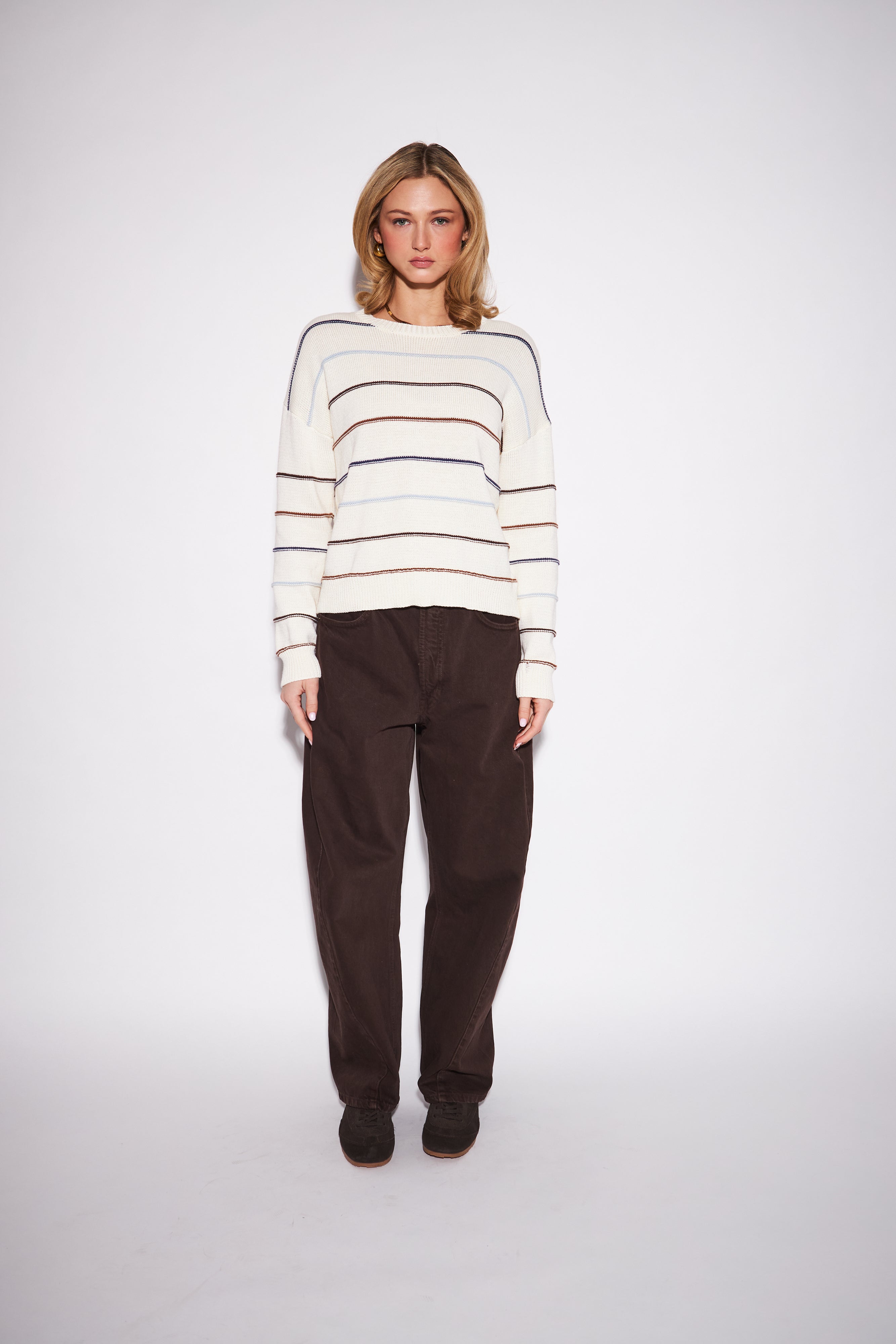 Sherry Sweater by John + Jenn - Harvest Stripe
