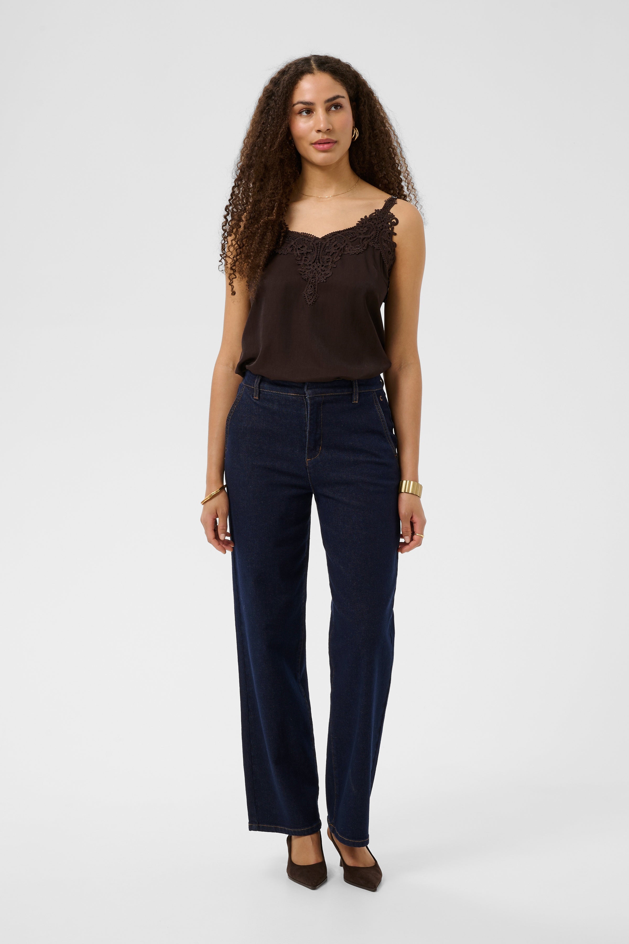 Visti Straight Leg Stretch Jeans by Cream - Cape Breton Rinse