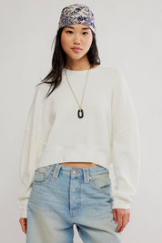 SKYLINE WAFFLE TEE - Clean Ivory
