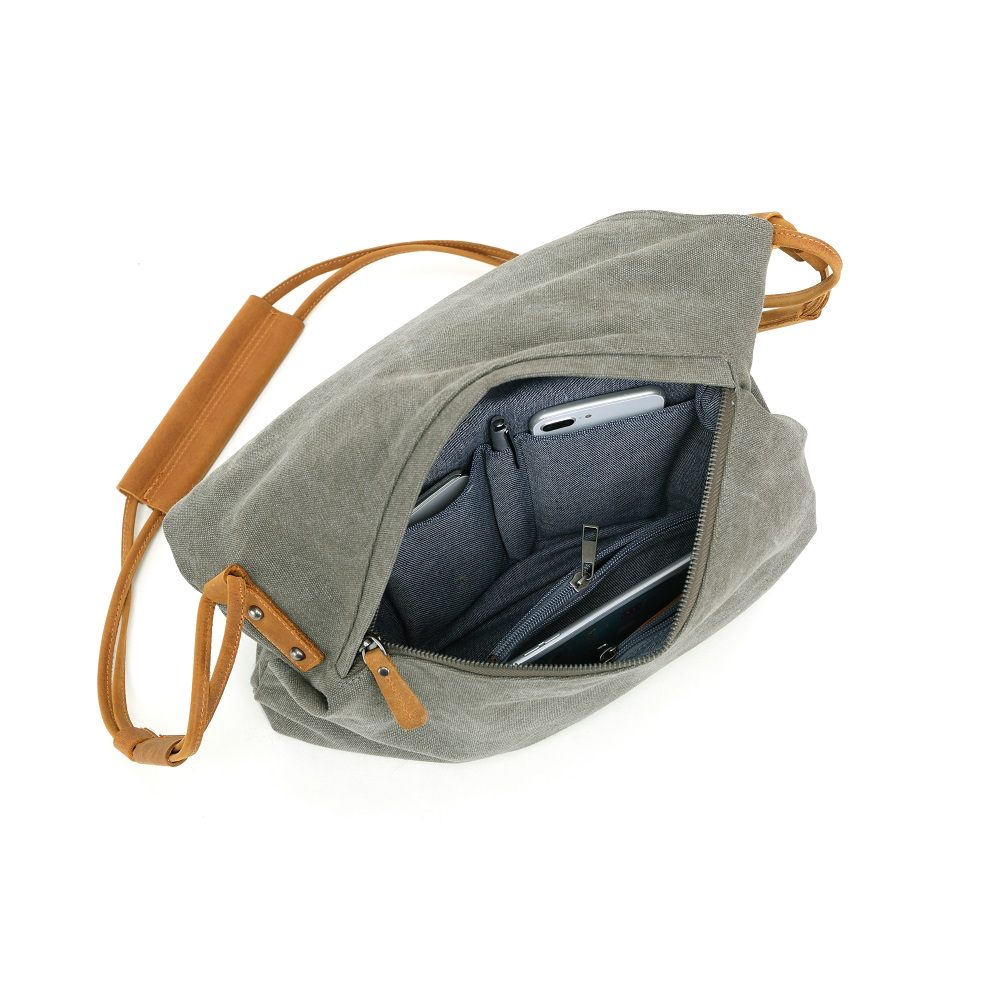 Canvas Shoulder Bag SB 378T Green