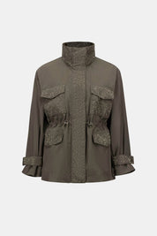 Nylon Mock-Neck Embellished Jacket
263633