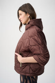 Hooded Quilted Cocoon Jacket
264604 by Joseph Ribkoff