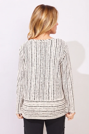 Escape by Habitat Peruvian Cotton Canyon Stripe Easy Tee E12244 - Pearl