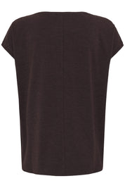 Rebel Crewneck Tee  - chocolate