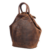 ZOE LEATHER BACKPACK - SANDAL