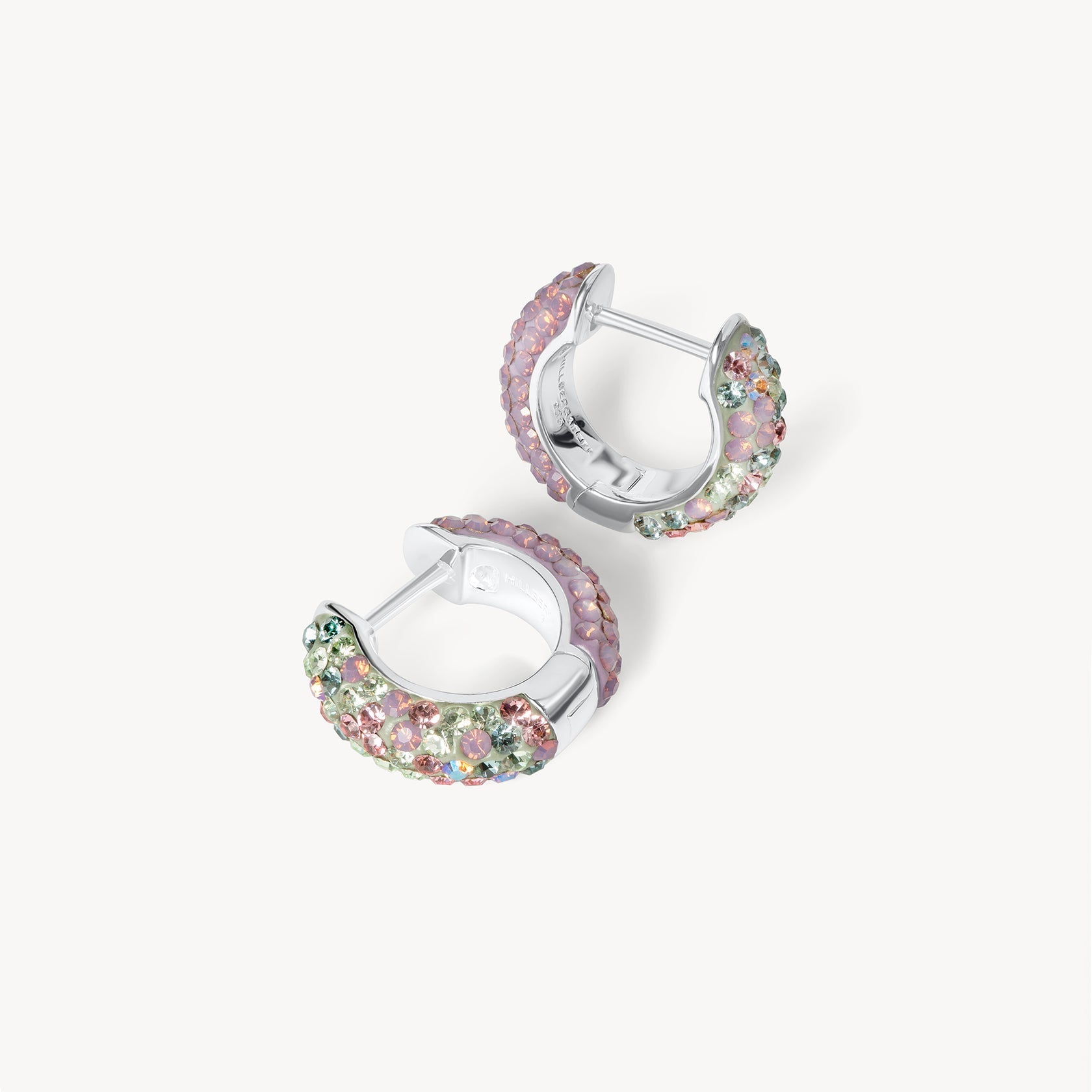 ABALONE AND AMETHYST OPAL REVERSIBLE SPARKLE HOOP EARRINGS - Blue Sky Fashions & Lingerie