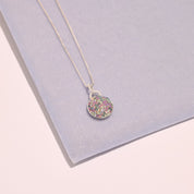 ABALONE SPARKLE DISC NECKLACE - Blue Sky Fashions & Lingerie