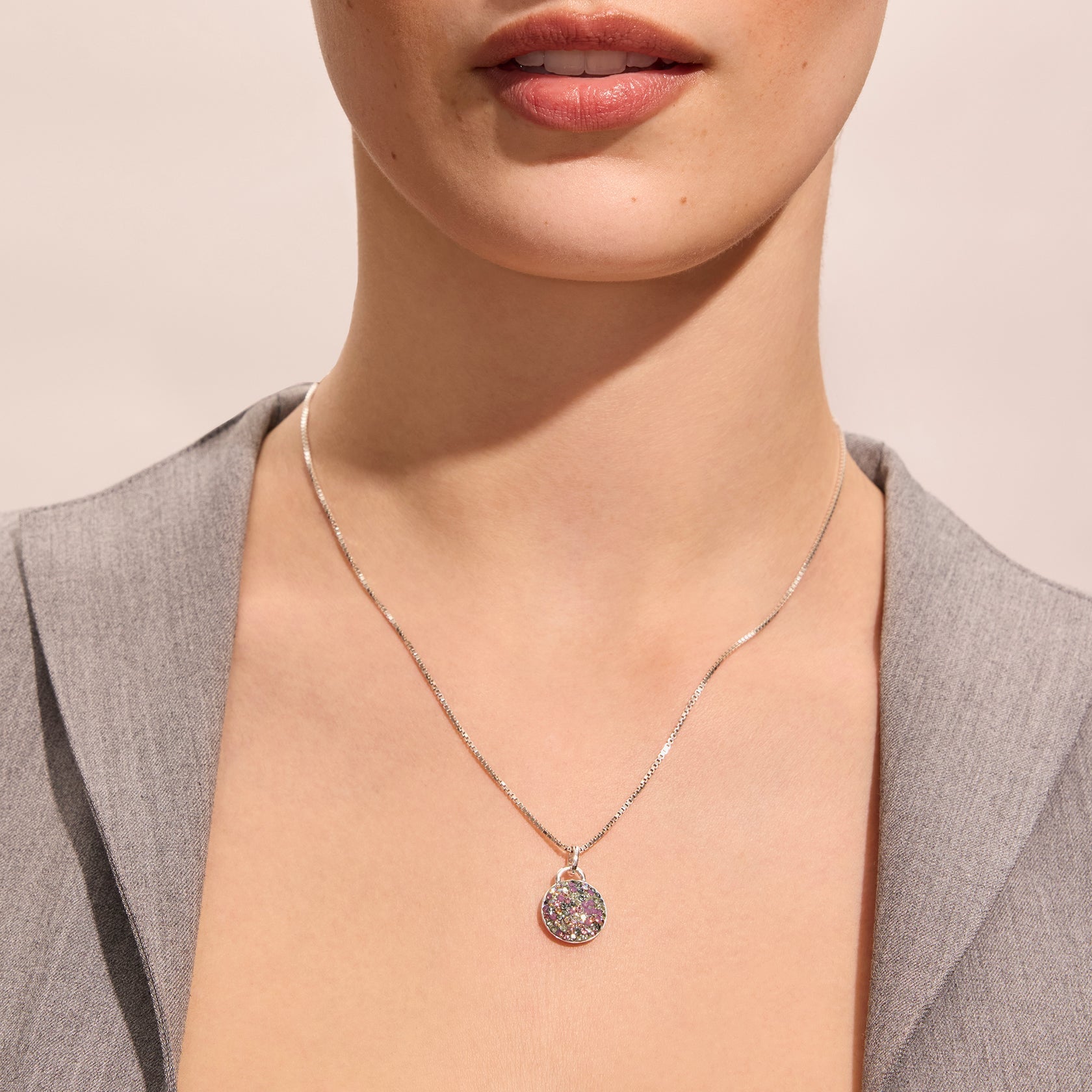 ABALONE SPARKLE DISC NECKLACE - Blue Sky Fashions & Lingerie