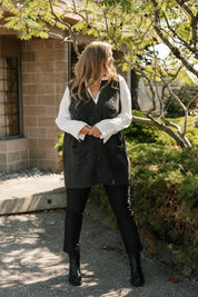 Adeline Cable Knit Vest by Smash + Tess - Charcoal - Blue Sky Fashions & Lingerie