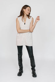 Adeline Cable Knit Vest by Smash + Tess - Oatmeal - Blue Sky Fashions & Lingerie