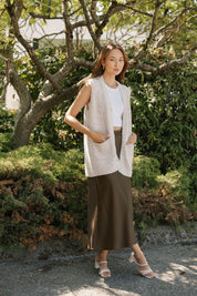 Adeline Cable Knit Vest by Smash + Tess - Oatmeal - Blue Sky Fashions & Lingerie