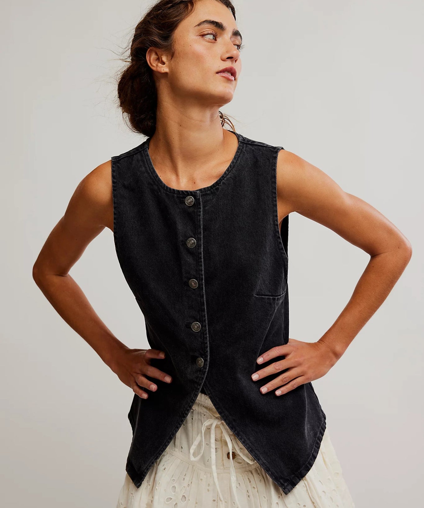 Aimee Vest - Black - Blue Sky Fashions & Lingerie