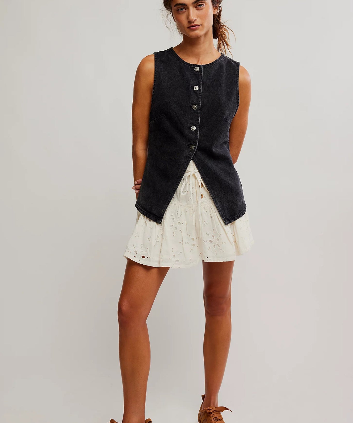 Aimee Vest - Black - Blue Sky Fashions & Lingerie