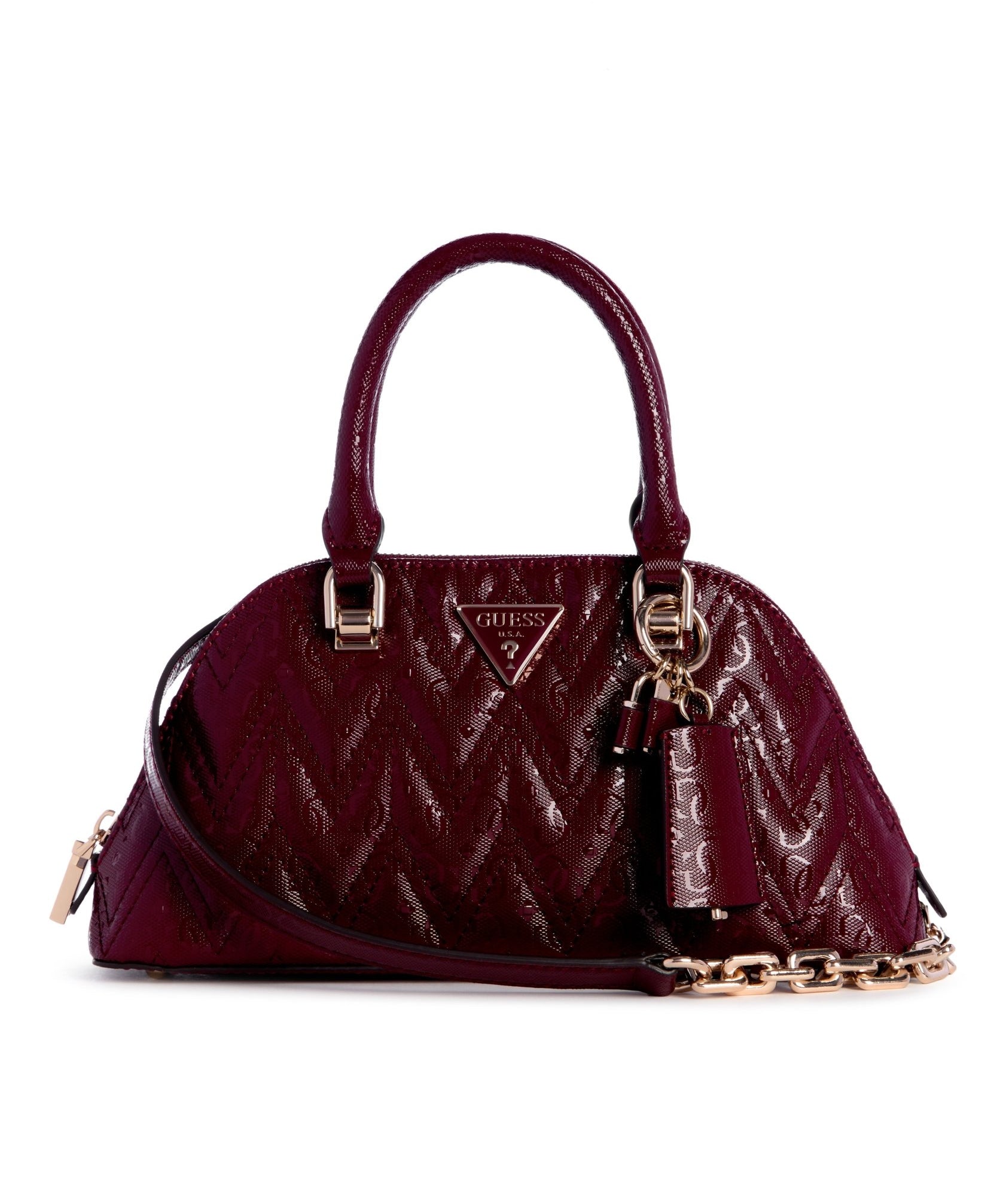 Aldelard dome satchel by Guess - burgundy - Blue Sky Fashions & Lingerie