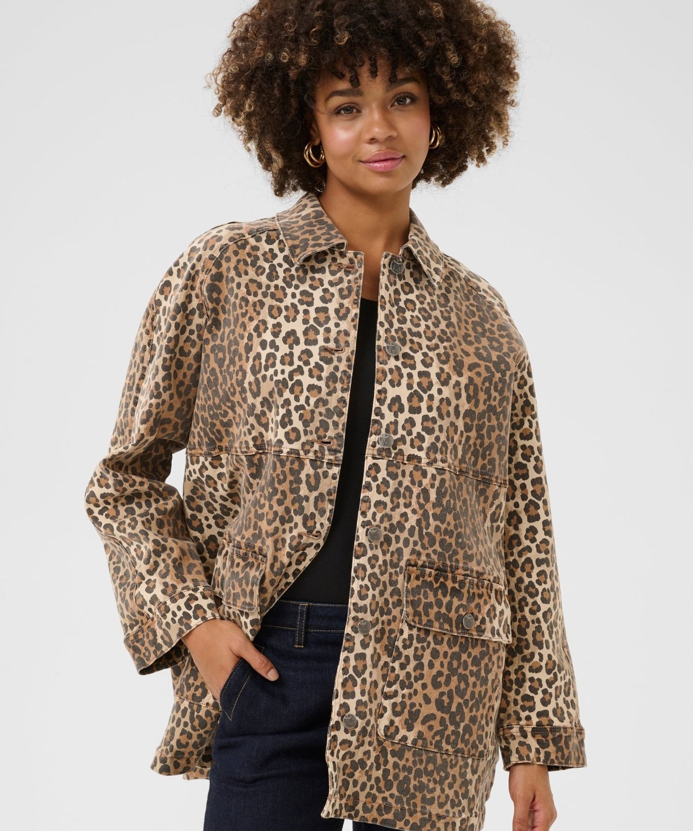 Aliena Leopard Shirt jacket - Blue Sky Fashions & Lingerie