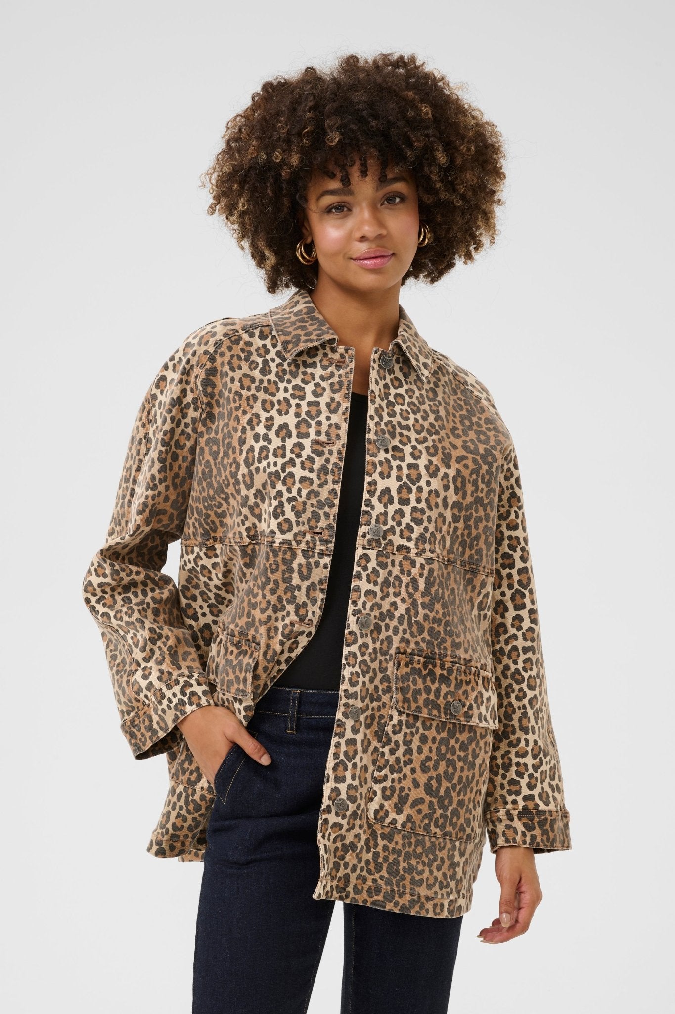 Aliena Leopard Shirt jacket - Blue Sky Fashions & Lingerie