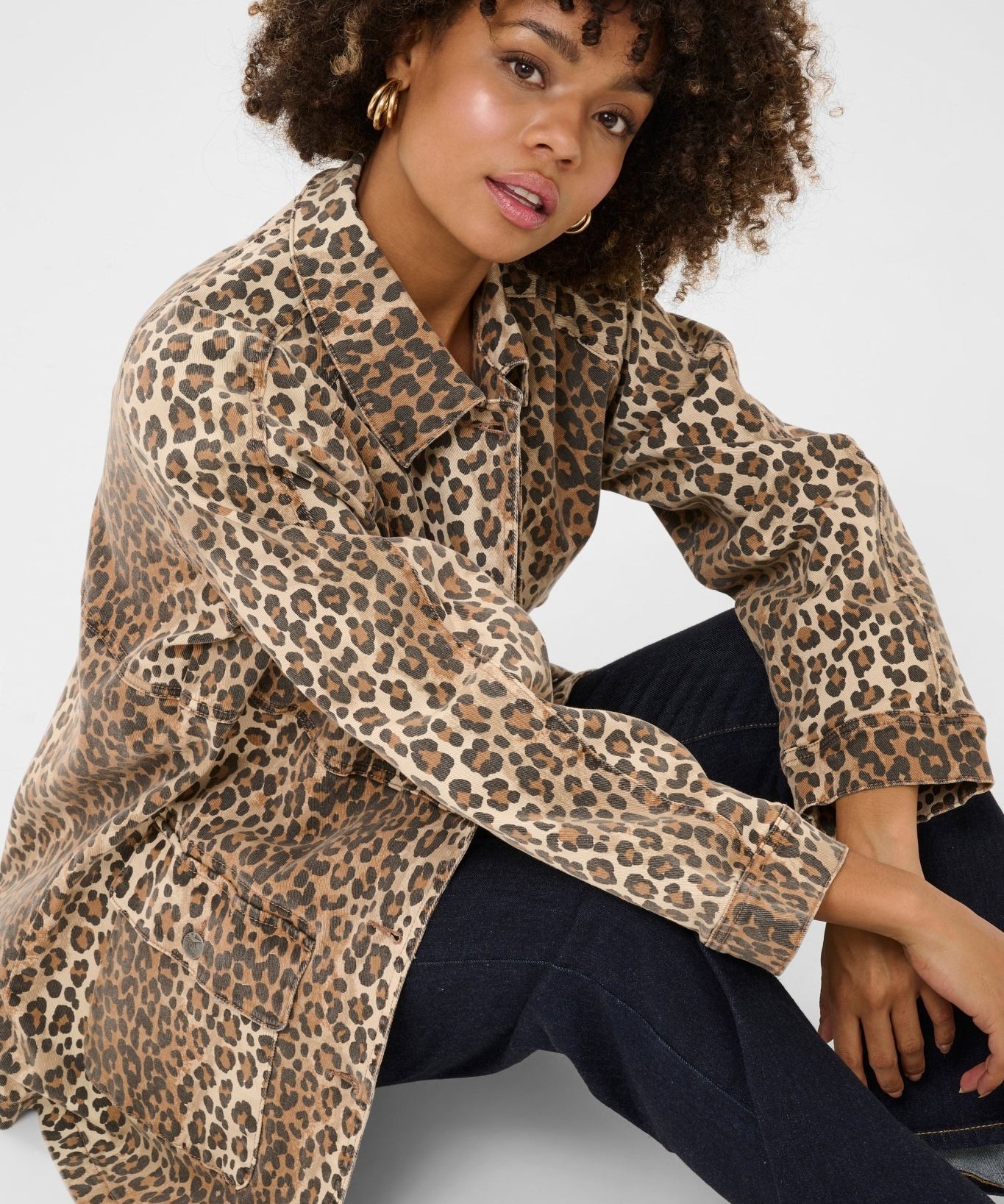 Aliena Leopard Shirt jacket - Blue Sky Fashions & Lingerie