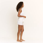 All American Tank Shortie PJ Set in Marshmallow Clouds - Blue Sky Fashions & Lingerie