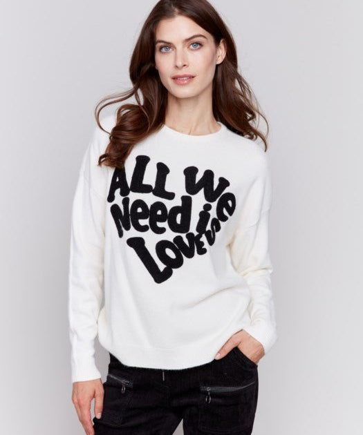 All We need is Love - Ecru - Blue Sky Fashions & Lingerie