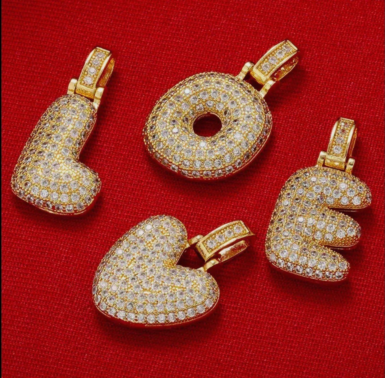 Alphabet Charm 18K Gold Plated Initial Letters For Necklace - Blue Sky Fashions & Lingerie