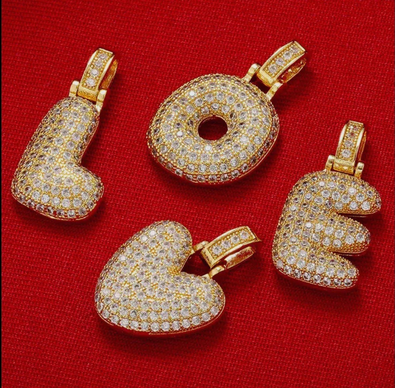 Alphabet Charm 18K Gold Plated Initial Letters For Necklace - Blue Sky Fashions & Lingerie