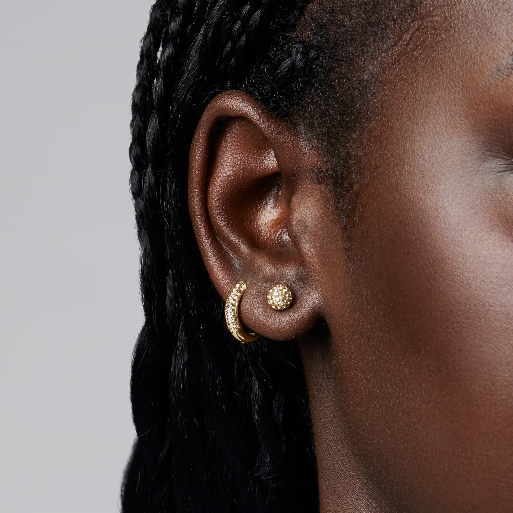 ALWAYS ON SPARKLE HOOPS AND STUDS GIFT SET - GOLD - Blue Sky Fashions & Lingerie