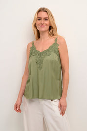 Anna Top - Oil Green - Blue Sky Fashions & Lingerie