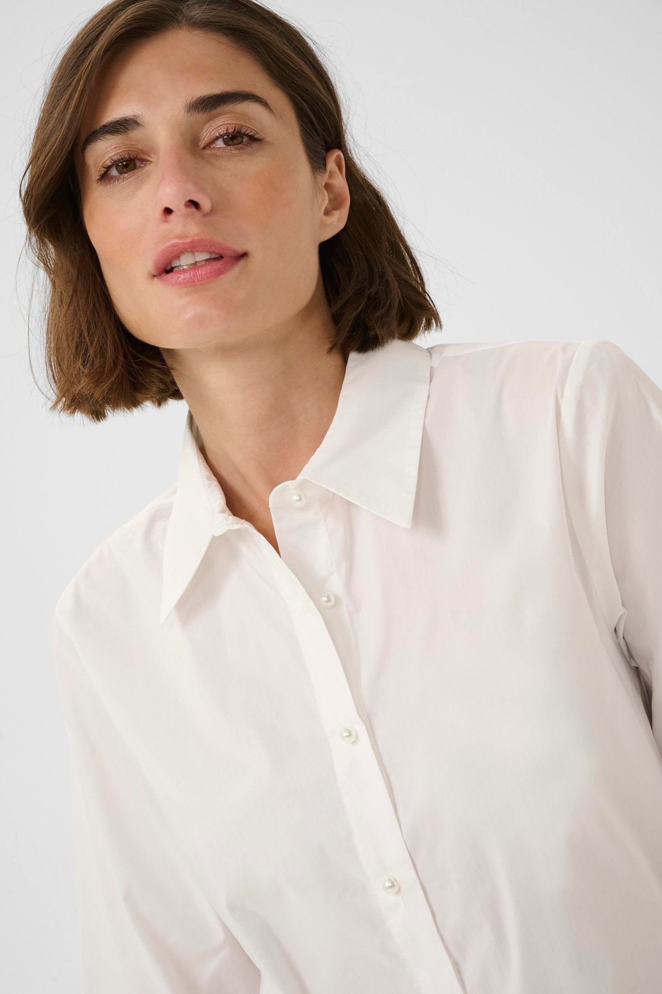 Antoinette Shirt - White Gardenia - Blue Sky Fashions & Lingerie