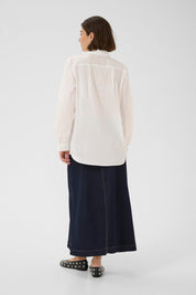 Antoinette Shirt - White Gardenia - Blue Sky Fashions & Lingerie