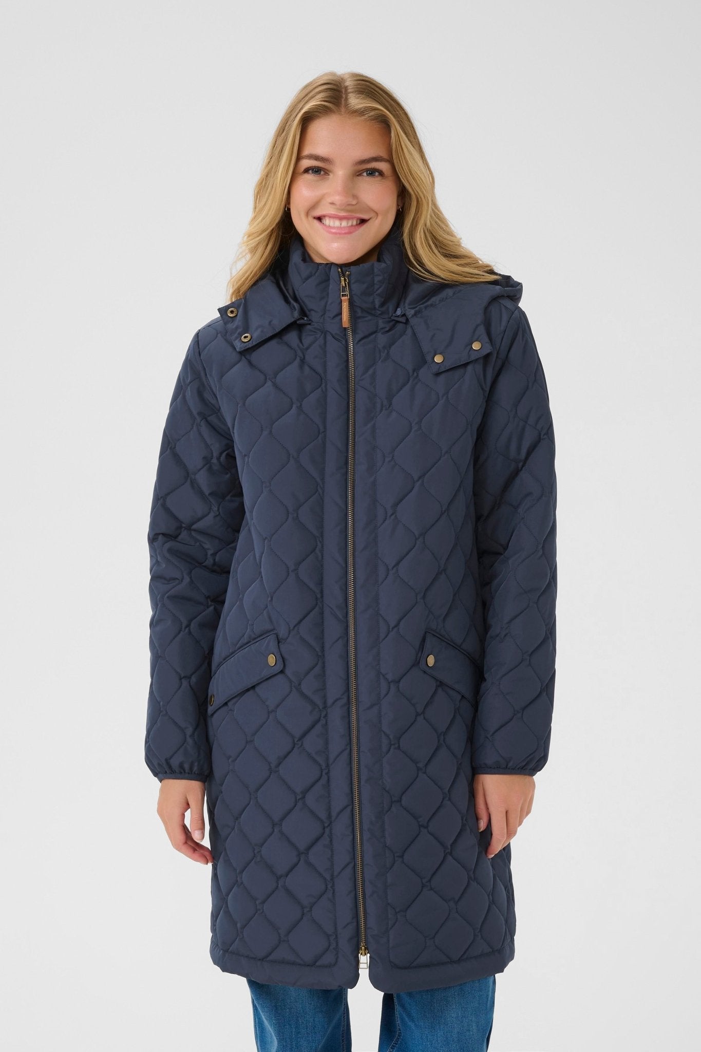 Arwen Jacket with hood - Navy - Blue Sky Fashions & Lingerie