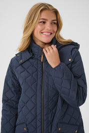 Arwen Jacket with hood - Navy - Blue Sky Fashions & Lingerie